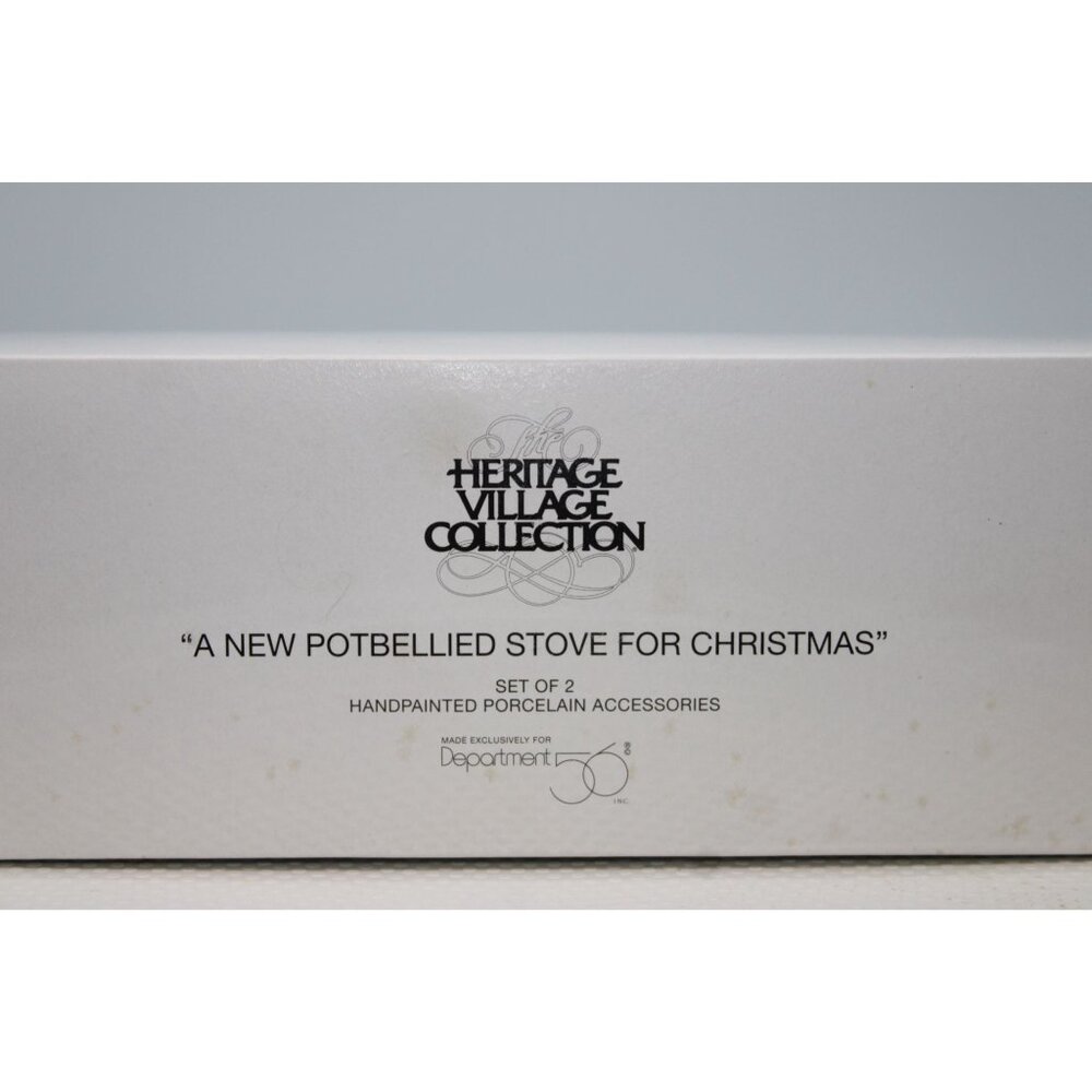 Dept 56 New England Village - A New Potbelly Stove for Christmas